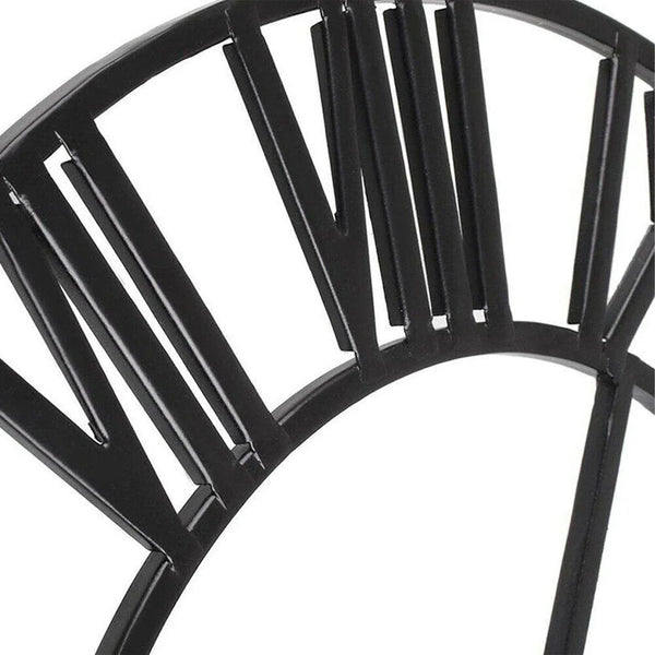 Horloge Murale Design en Fer Forgé – Chiffres Romains Sculptés 40 cm